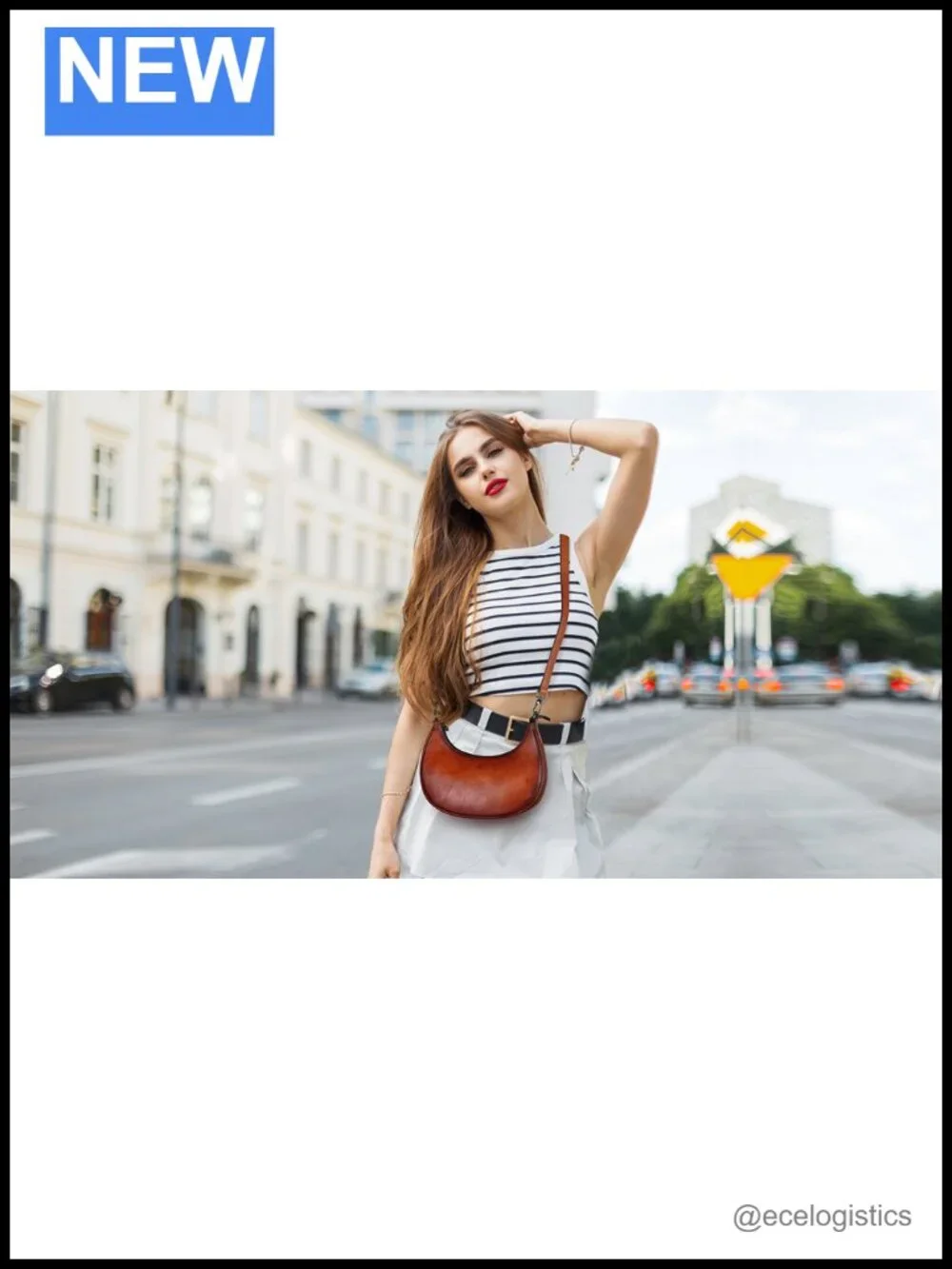 Genuine Leather Hobo Crossbody Bag Women Crescent Purse Shoulder